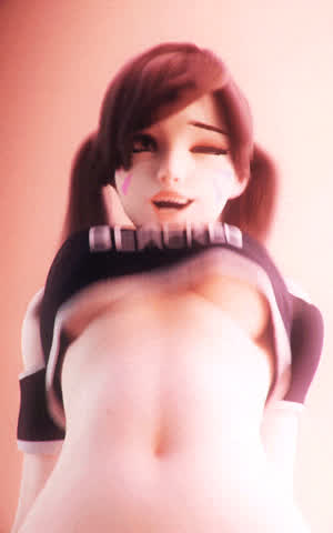 Imagine (D.Va) bouncing on your cock, her mind going blank as she turns into your dumb little ahegao slut