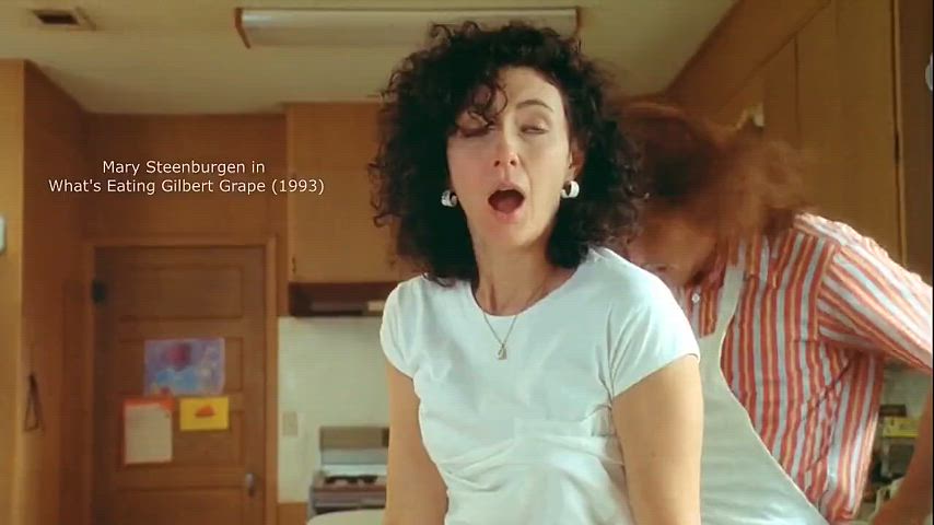 Wife Mary Steenburgen has a young Depp as her grocery delivery person in What's Eating Gilbert Grape (1993)