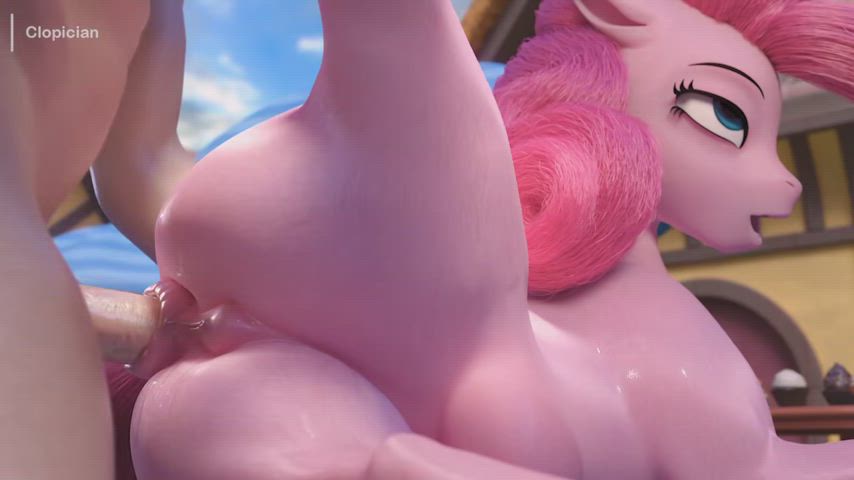 Pinkie Pie and CROTCHBOOBS! Oh, and anal. [My Little Pony] (Clopician)