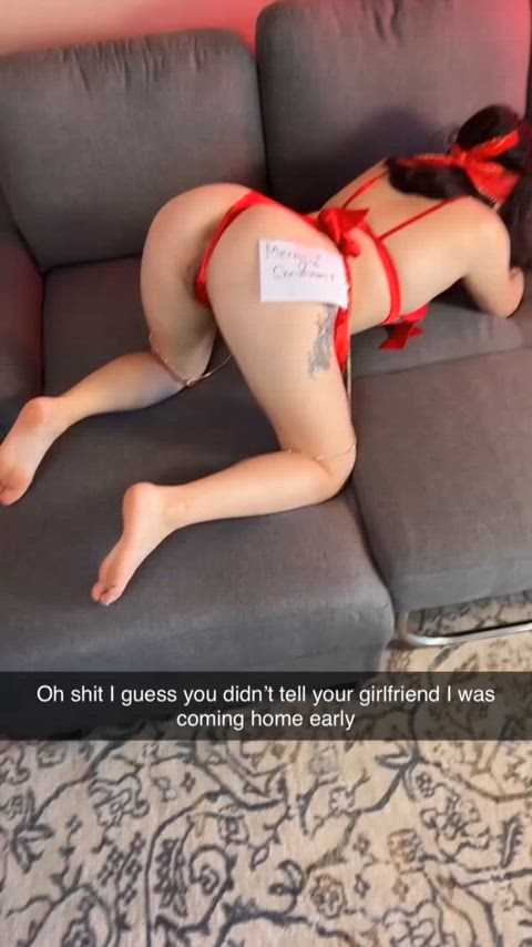 Your roommate steals your Christmas gift and tricks your girlfriend into sucking his dick