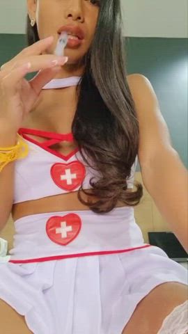 Naughty Nurse Peachy Lily