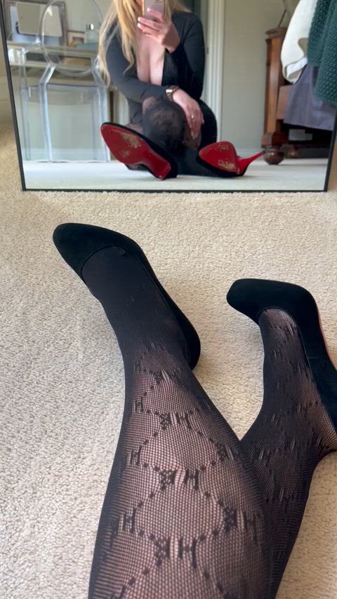 Legs, tights, and Red bottoms