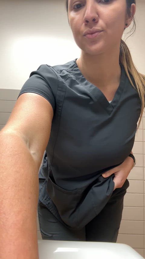 Do you get hard while watching my nurse titties?