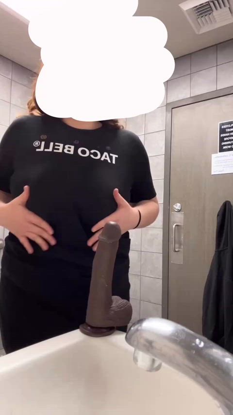 Teen titty drop at work [Reveal]