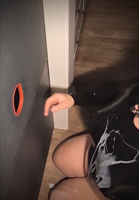 Wife gloryhole in latex