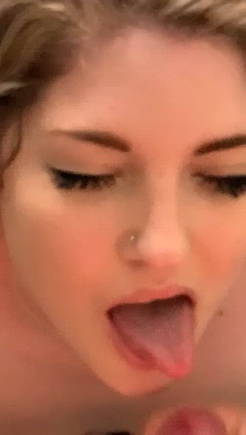 Swallowing a strangers cum load