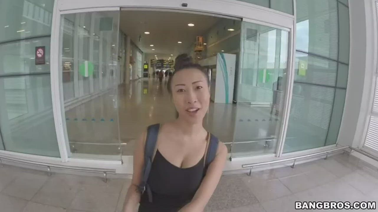 Sharon Lee - Big Tit Asian Chick Fucked in Public
