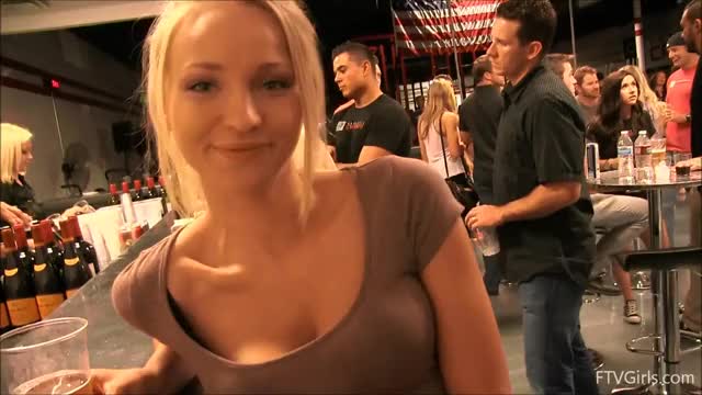 Staci Carr Shows Her Boobies in The Bar