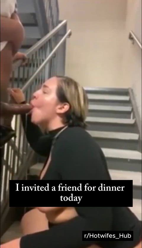 my GF likes to host my black friend for dinner