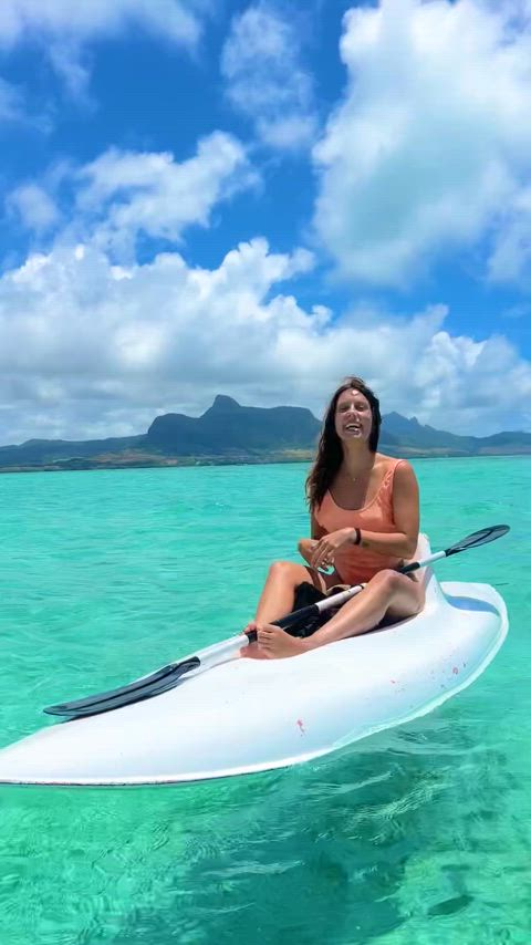 Let’s go topless kayaking!