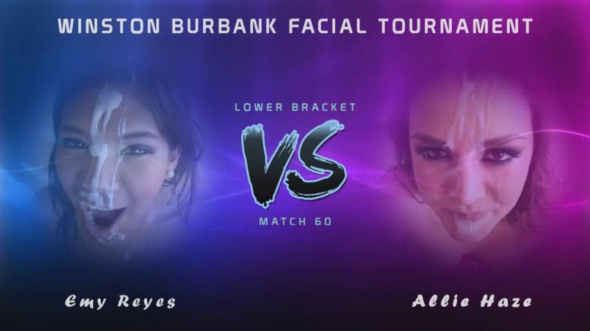 Winston Burbank Facial Tournament - Match 60 - Lower Bracket - Emy Reyes vs. Allie Haze (Please vote! Link in comments)