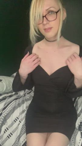 A little black dress can hide a lot~