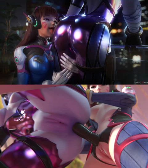 Even (D.va) couldn't resist (Widowmaker)'s juicy ass 🤤 That's why all of this sub should jerk off to her daily!