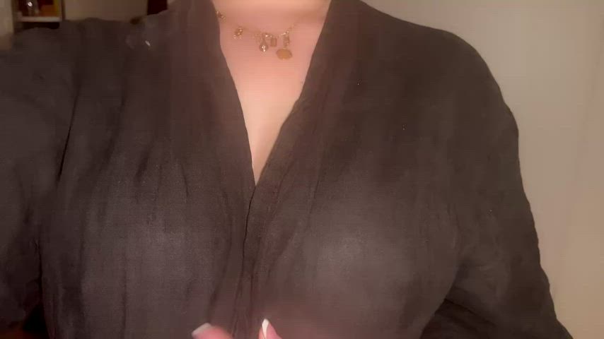 Imagine my huge slutty tits bouncing while I’m riding your undeserving dick.. ;) (reveal)