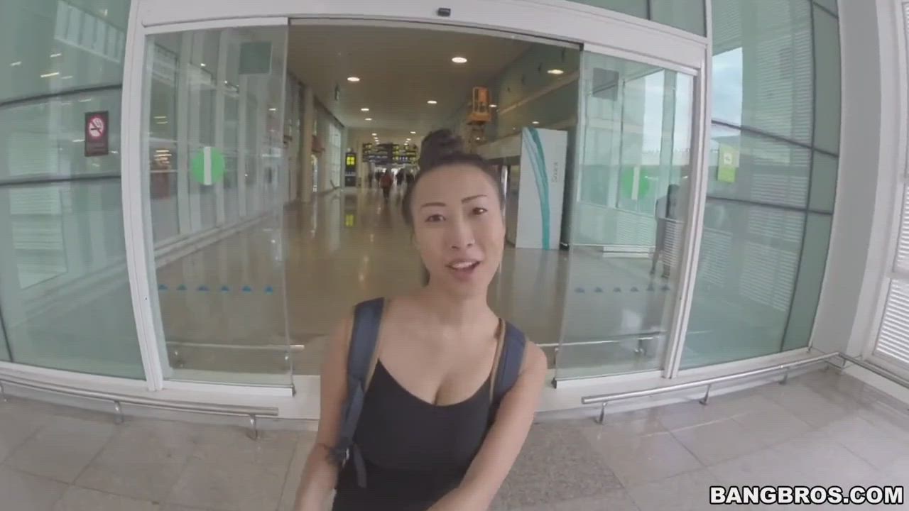 Sharon Lee - Big Tit Asian Chick Fucked in Public