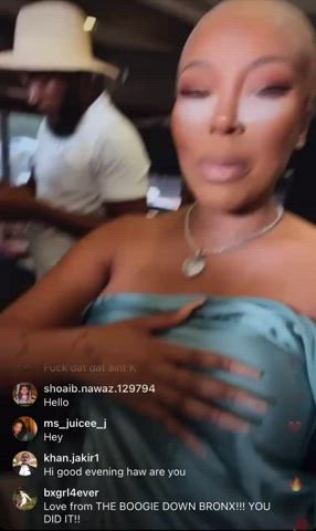 Video of K Michelle slip up on live yesterday