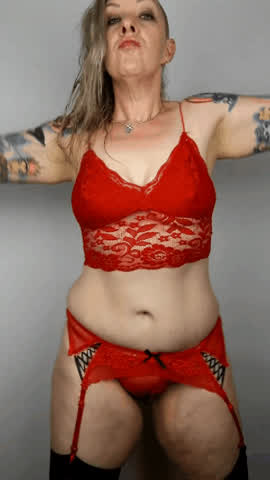 Red is my favourite colour for lingerie