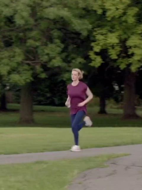 Dakota Blue Richards running with her tits bouncing from ChickLit