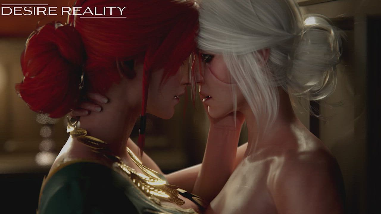 Ciri and Triss - Lesbian delights part one. Cirilla Fiona Elen Riannon, Triss Merigold (Desire Reality) [The Witcher]