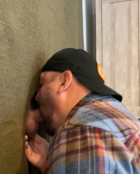 (47) Hot hung bi Jersey stud, needed some attention from the pussymouth. Was looking forward to draining his hog. 40/6’2”/175/8”.