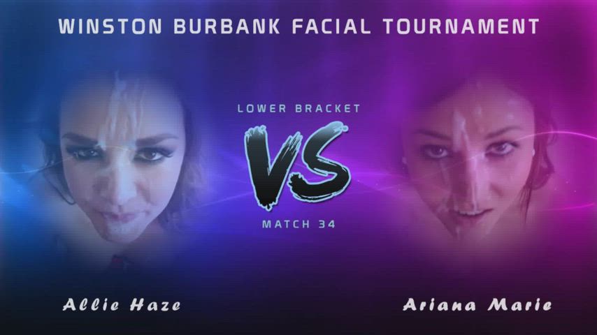 Winston Burbank Facial Tournament - Match 34 - Lower Bracket - Allie Haze vs. Ariana Marie (Please vote! Link in comments)