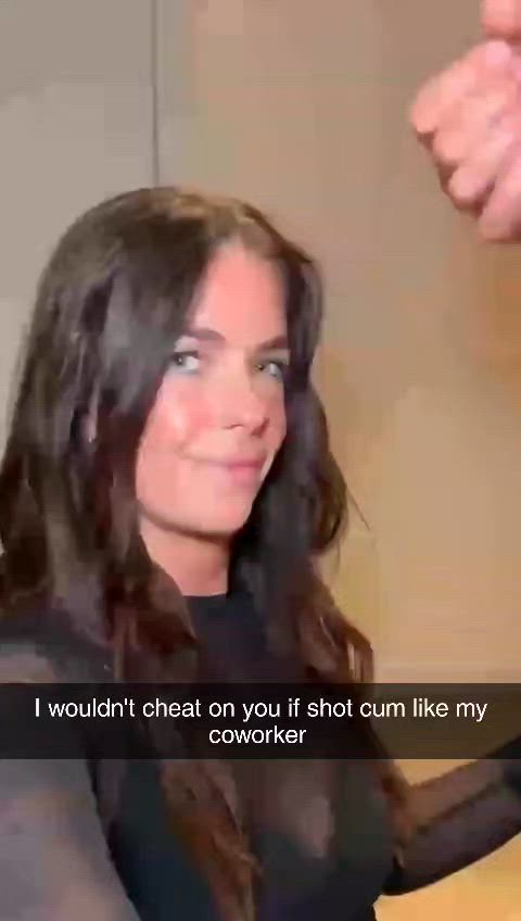 She's his little cum rag