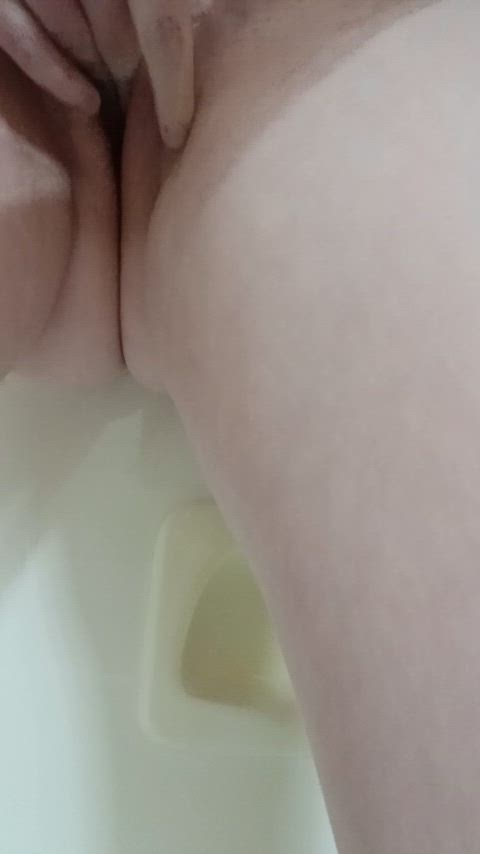 Squirting like a fountain just from playing with my clit