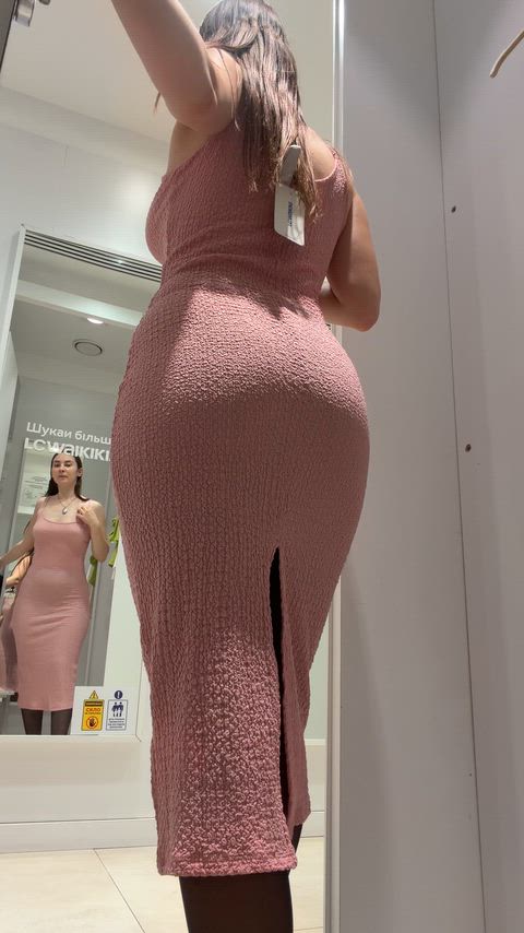 I look better without a dress than in one, that's what the people there said.