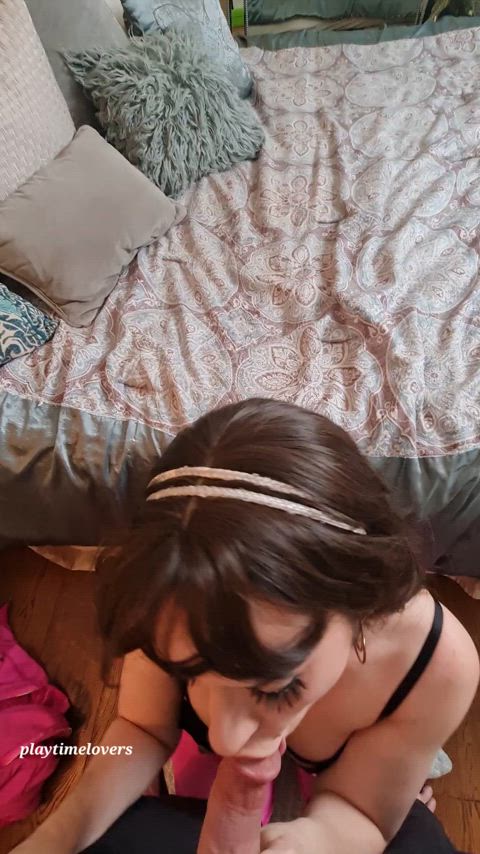 An addiction to blowjobs isn't a bad thing in this house