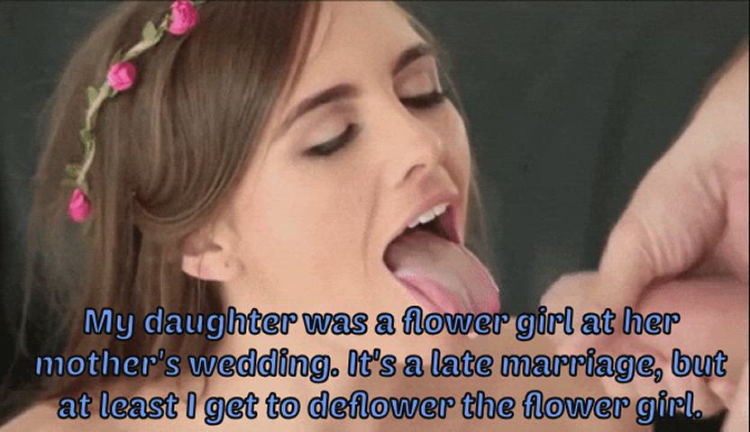 Daughter was the flower girl