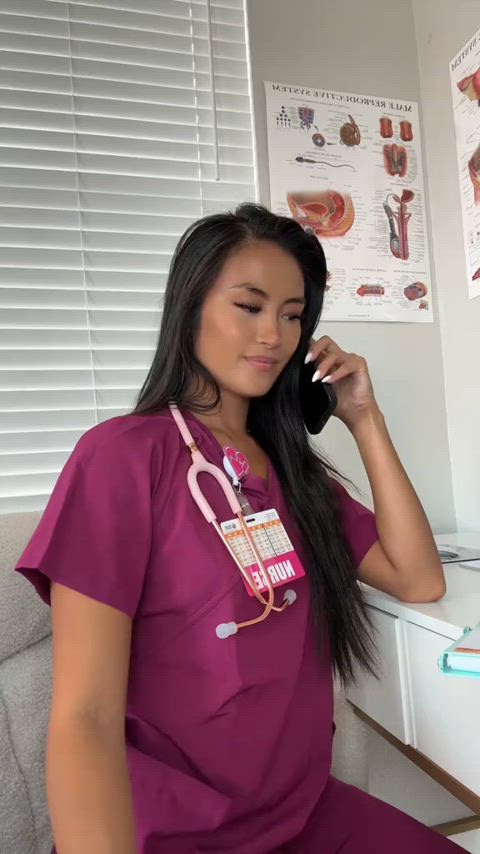 A young nurse with a big secret 🤭👩‍⚕️