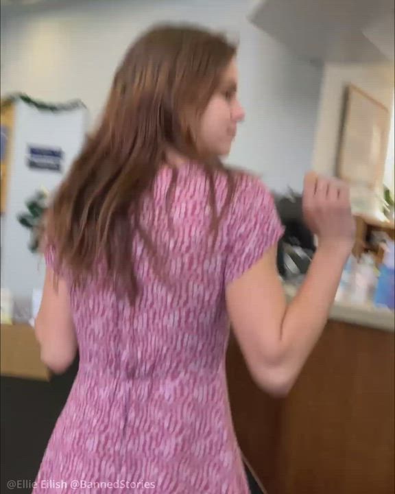 Tiny Teen Sis Ellie Eilish Caught Fucking in crowded Public Library (Ellie Eilish) [05:53]