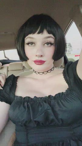 do you want a goth gf to ride shotgun with you?