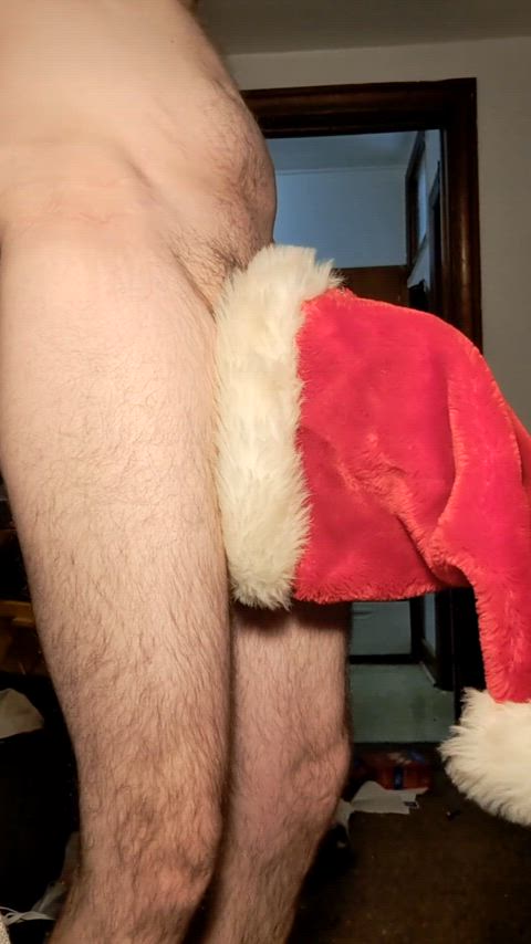 A cock reveal with some festive flare 🎅🍆