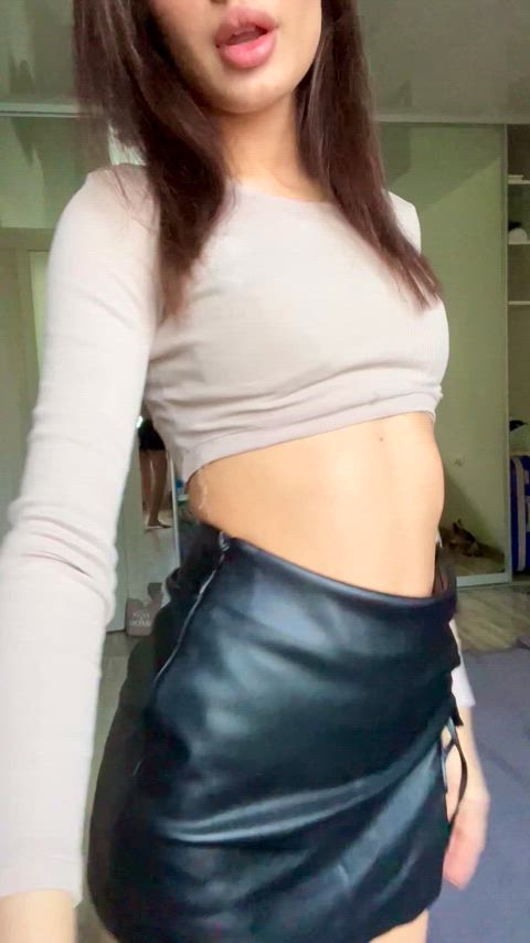 I like these leather shorts a lot, but I can't wait to get them off. 