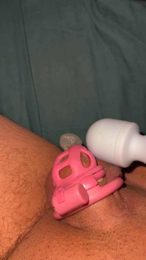 First time cumming like this. Pretty happy for it as I’m new to chastity