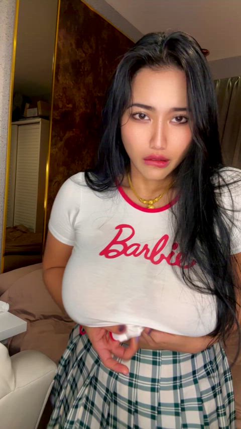 i might not be skinny and blonde like Barbie but would you still smash a busty asian Barbie like me?