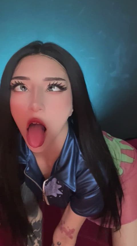 Did your cock get hard watching me ahegao?