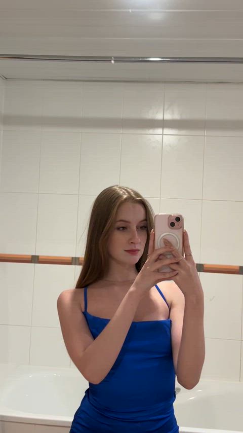 A lovely blue party dress 