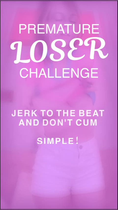 DON'T CUM - Challange! 💦 You have to last just 40 seconds - easy! Hot bits censored - so even easier, right? Unless.... you can't help but spill your load prematurely 😈 [JOI, PE Trigger, Slight Humiliation]