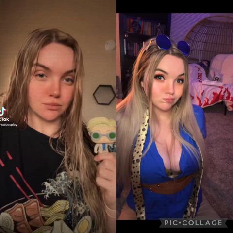 Tiktok vs Reddit female Nanami by Calcosplay