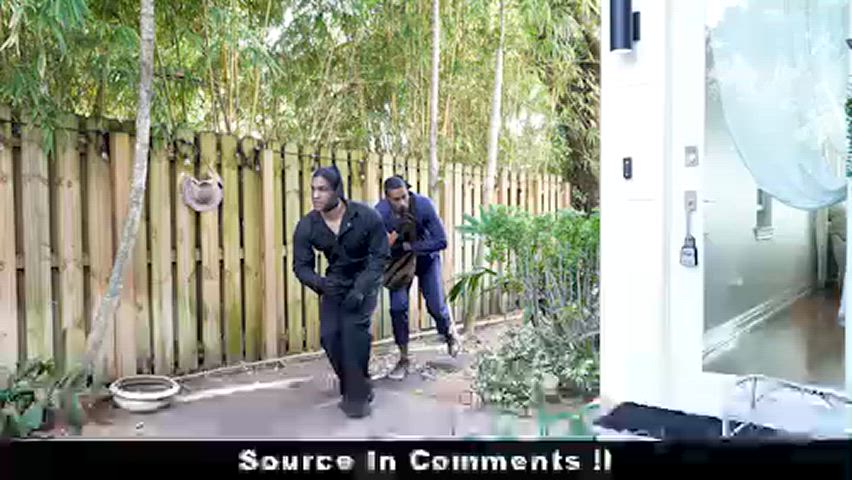 Two Horny Burglars Freeuse Girls Infront of Their Cheated Boyfriend