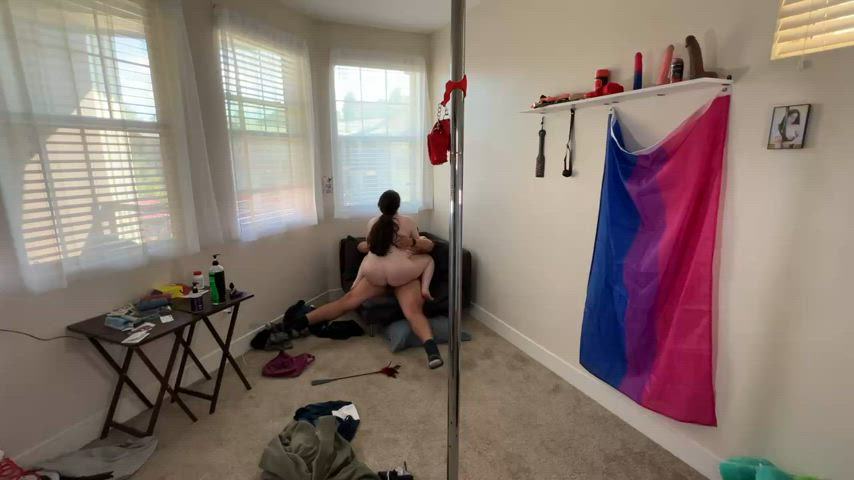 Your husband said he hasn’t been made to cum in weeks so I took good care of him GIF by minniemor