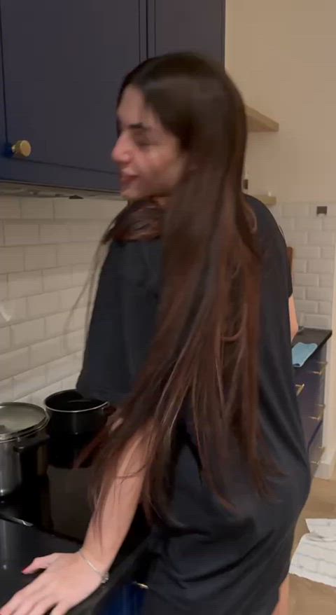 You find your new roommate in the kitchen at 3AM, what do you do next?